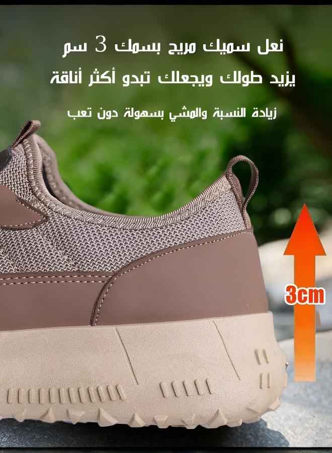 حذاء رجالي غير رسمي خفيف سهل الارتداء مع نعل مريح، حذاء رجالي منخفض، مناسب للياقة البدنية والتدريبات المتقاطعة - Image 5